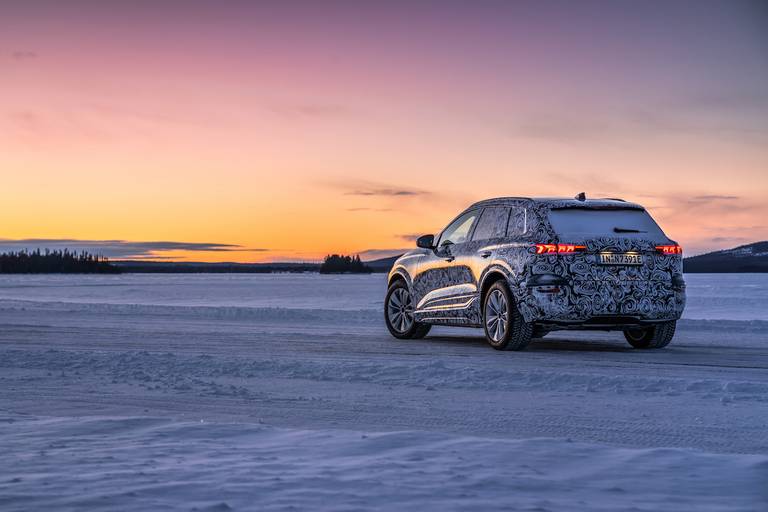 Audi Q6 E-Tron (2023) statisch, achteraanzicht