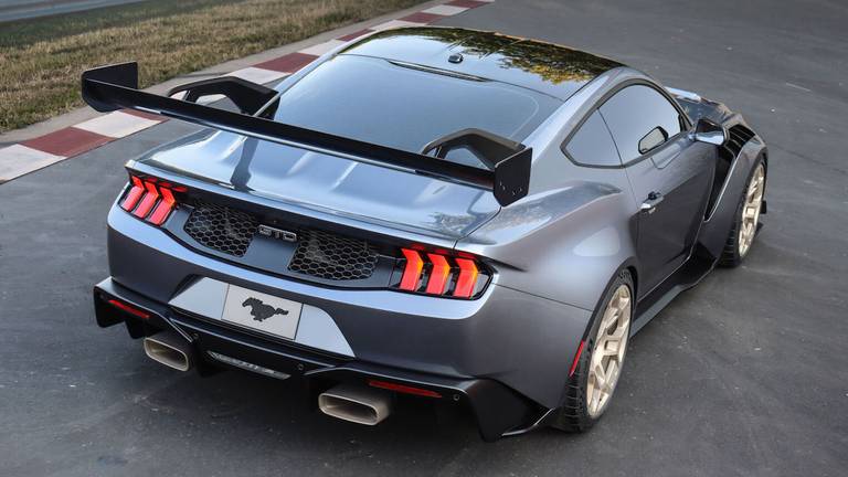 Ford Mustang GTD (2023) static, rear view