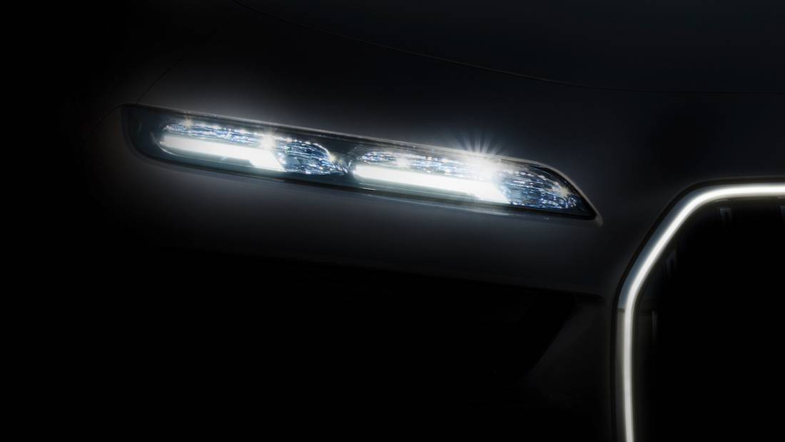 BMW 7 Reeks teaser (2022) koplampen