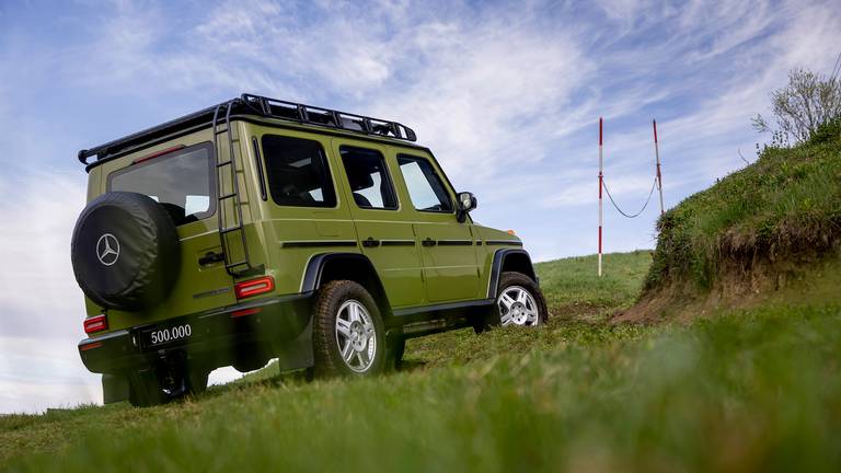 Mercedes G-Class 500,000 (2023) static, rear view