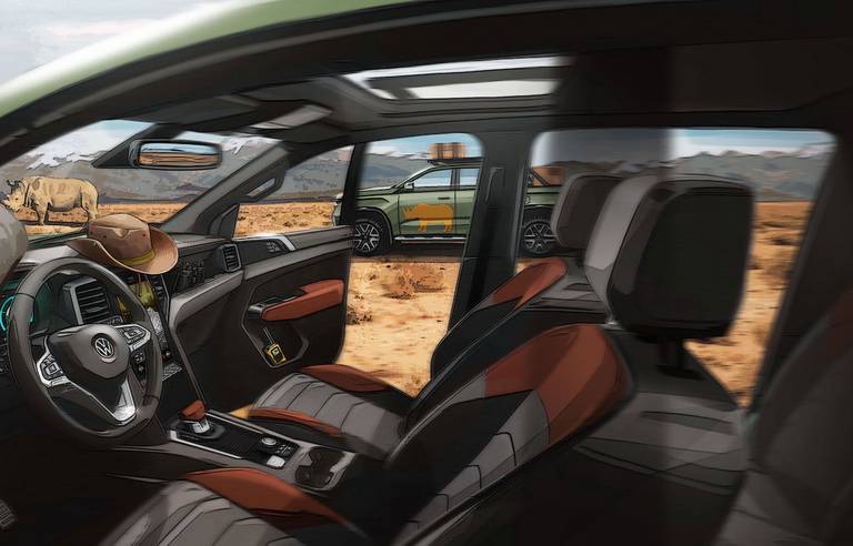 AS24 Volkswagen Amarok 2021 render interieur