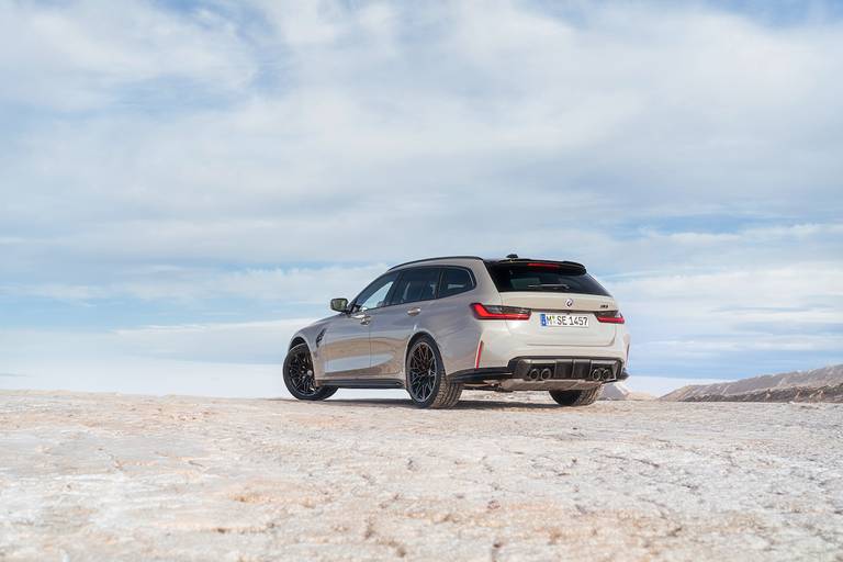 BMW M3 Touring (2023) static, rear view