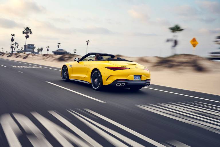 Mercedes-AMG SL 63 (2023) dynamic, rear view
