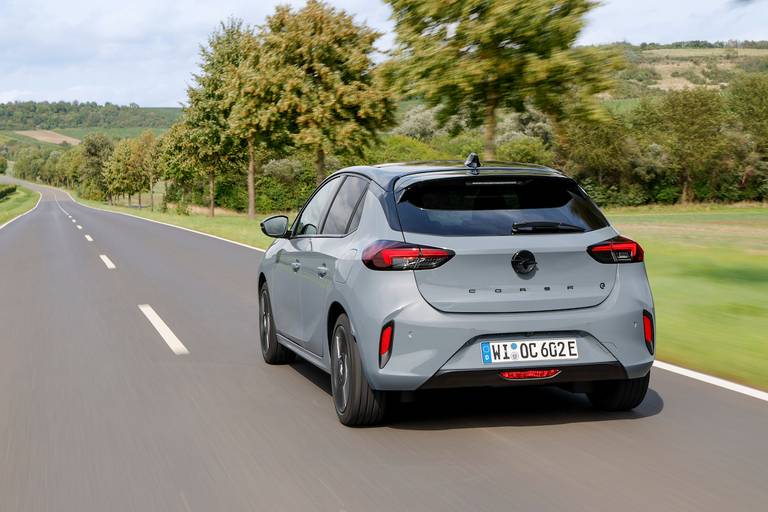 Opel Corsa Electric (2023) dynamic, rear view