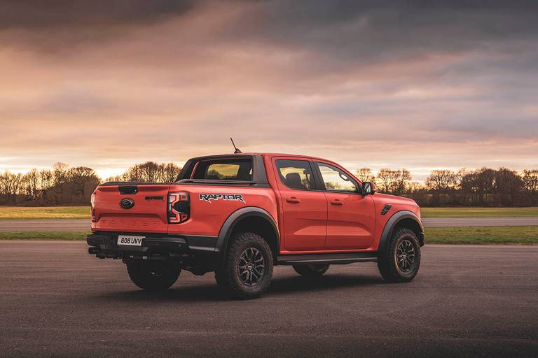 Ford Ranger Raptor (2023) statisch, achteraanzicht