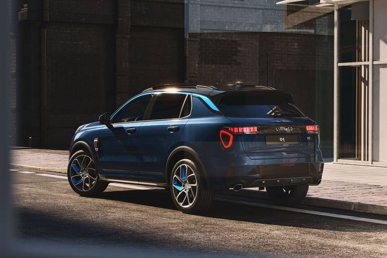 Lynk & Co 01 (2023) static, rear view