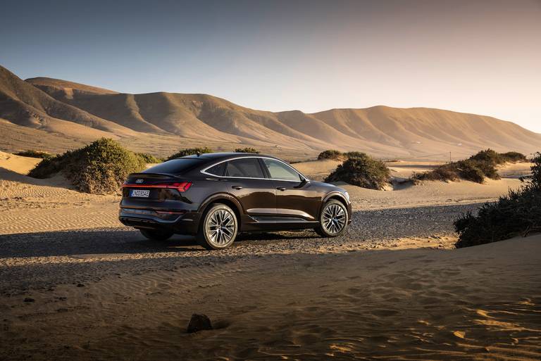 Audi Q8 E-Tron Sportback (2023) static, rear view