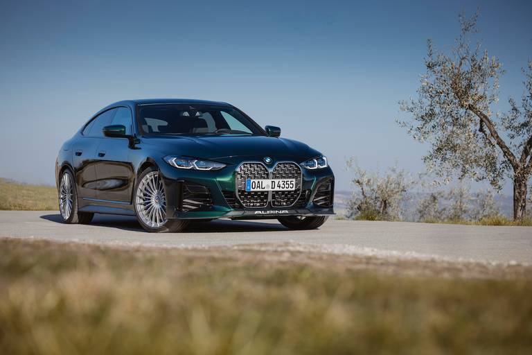 Alpina D4 S Gran Coupé (2022) statisch, vooraanzicht