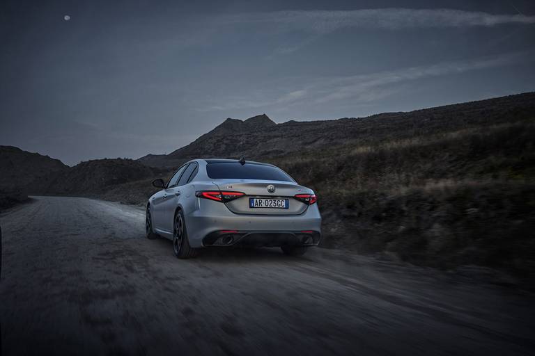 Alfa Romeo Giulia (2023) dynamic, rear view 2