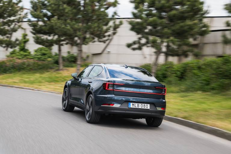 AS24 Test Polestar 2 achteraanzicht