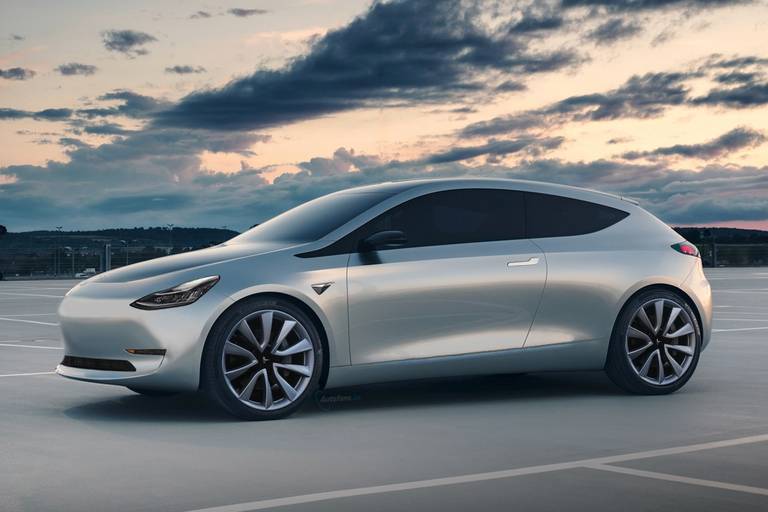 Tesla Model 2 render rumour