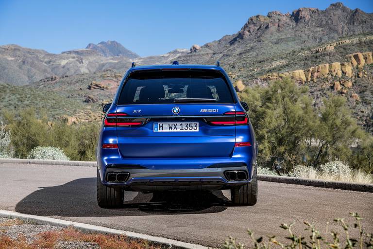 BMW X7 facelift (2022) statisch, achteraanzicht